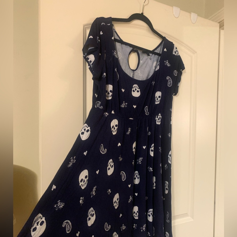 Skulls + Hearts Knit Skater Dress